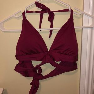 Red bikini top